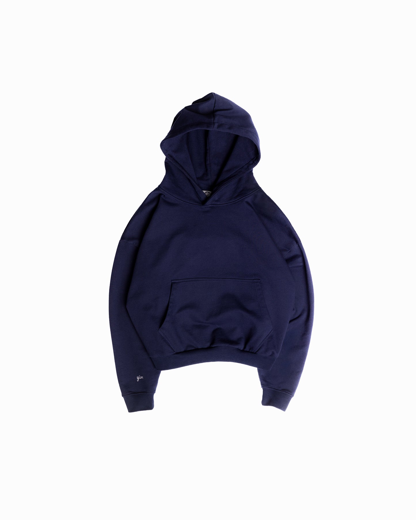 NAVY TAPERED HOODIE